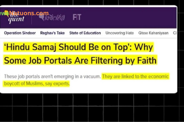 Economic Discrimination Against Muslims in India: Job Platforms Exclusively for Hindus